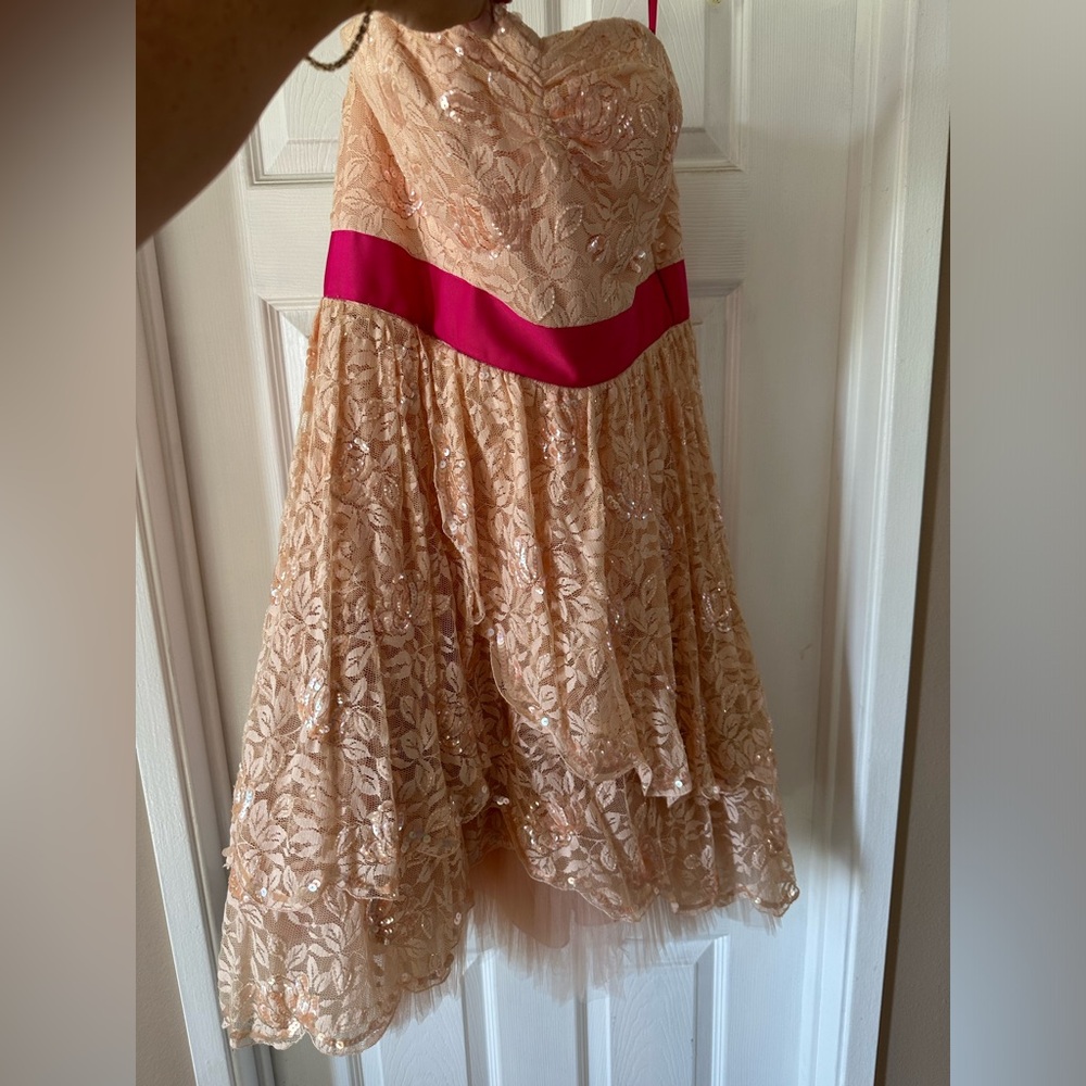 Beautiful Betsy Johnson vintage pink sequin dress